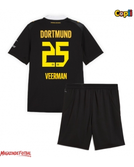 Borussia Dortmund Joey Veerman #25 Echipament de Fotbal Replică 2026-27 Copii Deplasare (+ Șorturi)
